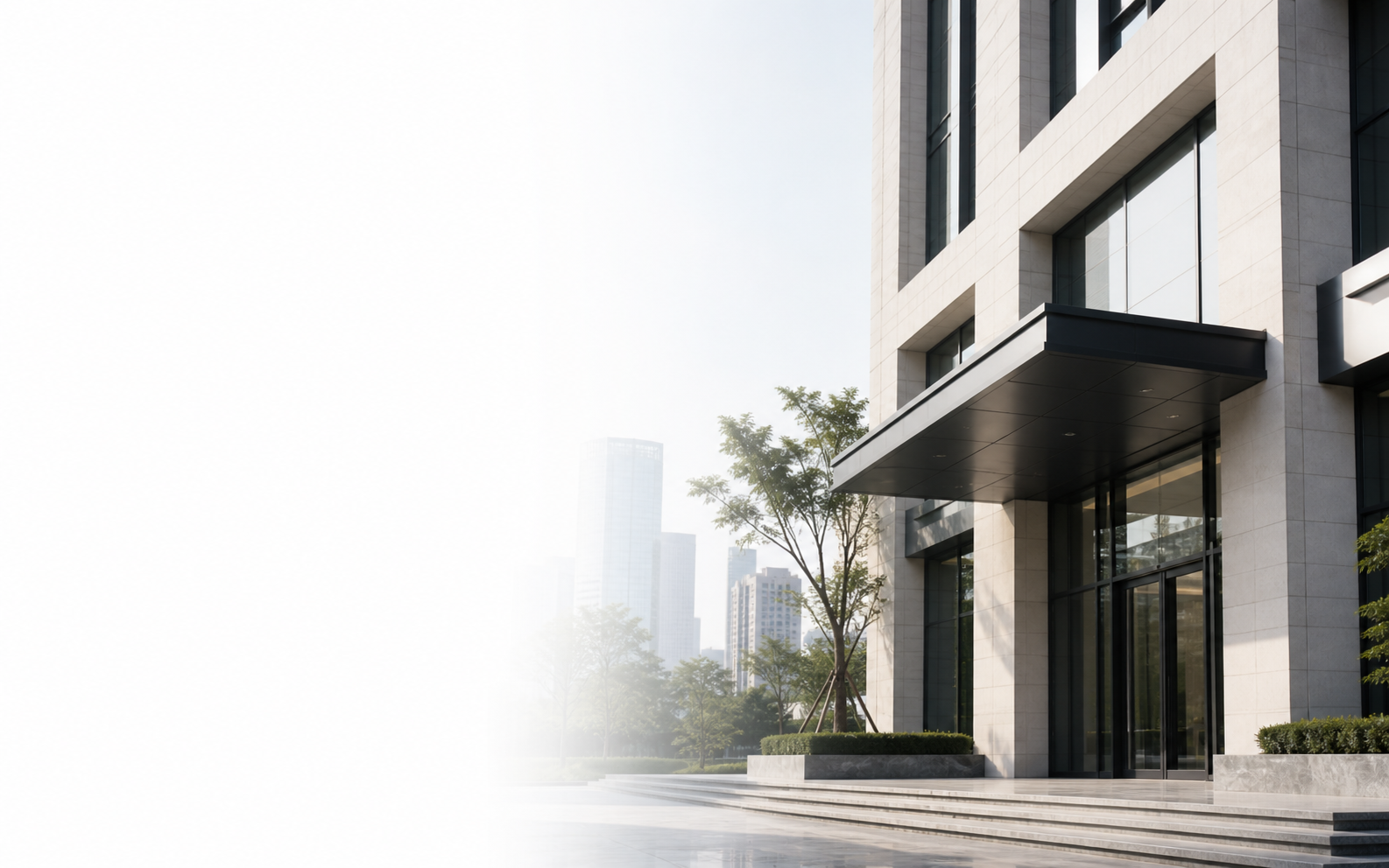现代专业办公建筑入口